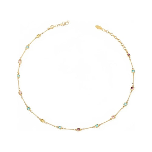 18K Gold-Plated Glass Bead Necklace & Bracelet Set