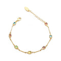 18K Gold-Plated Glass Bead Necklace & Bracelet Set