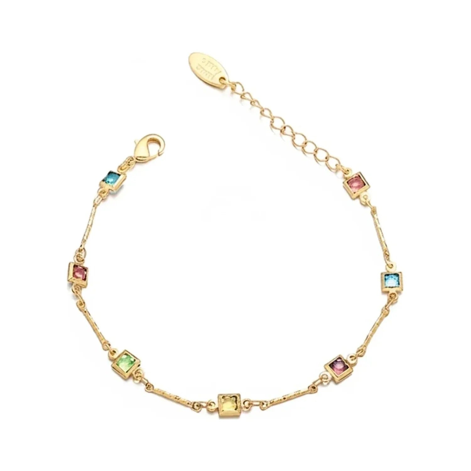 18K Gold-Plated Glass Bead Necklace & Bracelet Set