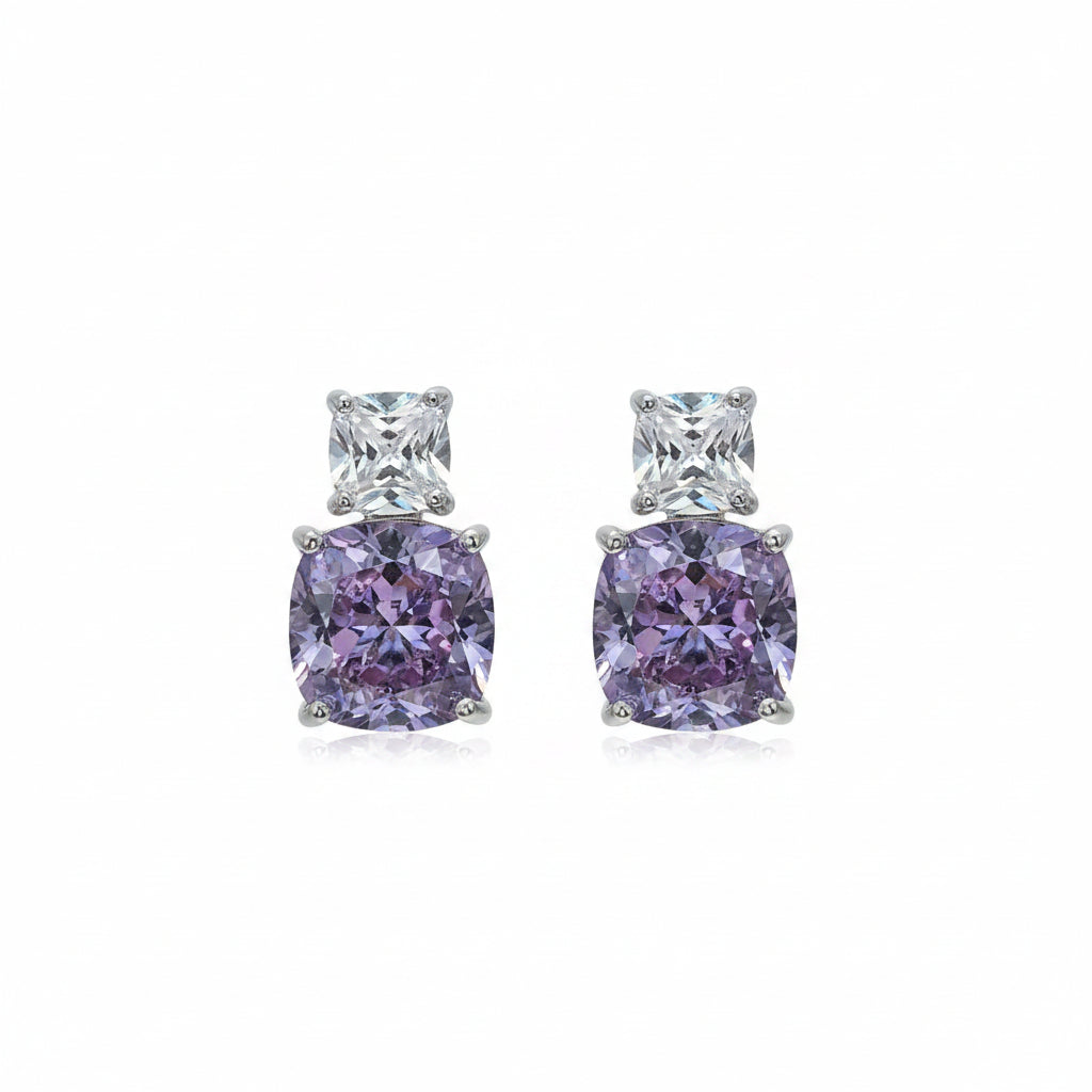 Colorful gemstone earrings