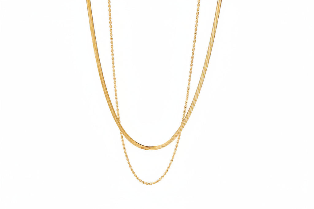 Gold-Plated Layered Necklace