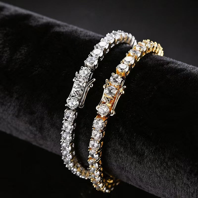 Flash Round Zircon Tennis Bracelet - product only, clean shot