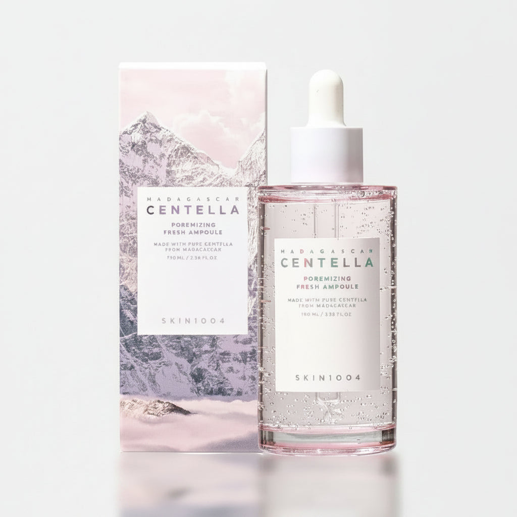 SKIN1004 Centella Asiatica Pore Minimizing Fresh Ampoule with packaging on a light gray background