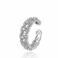 Silver hoop ring 