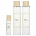Three bottles of 'I'm from' Rice Toner on a white background