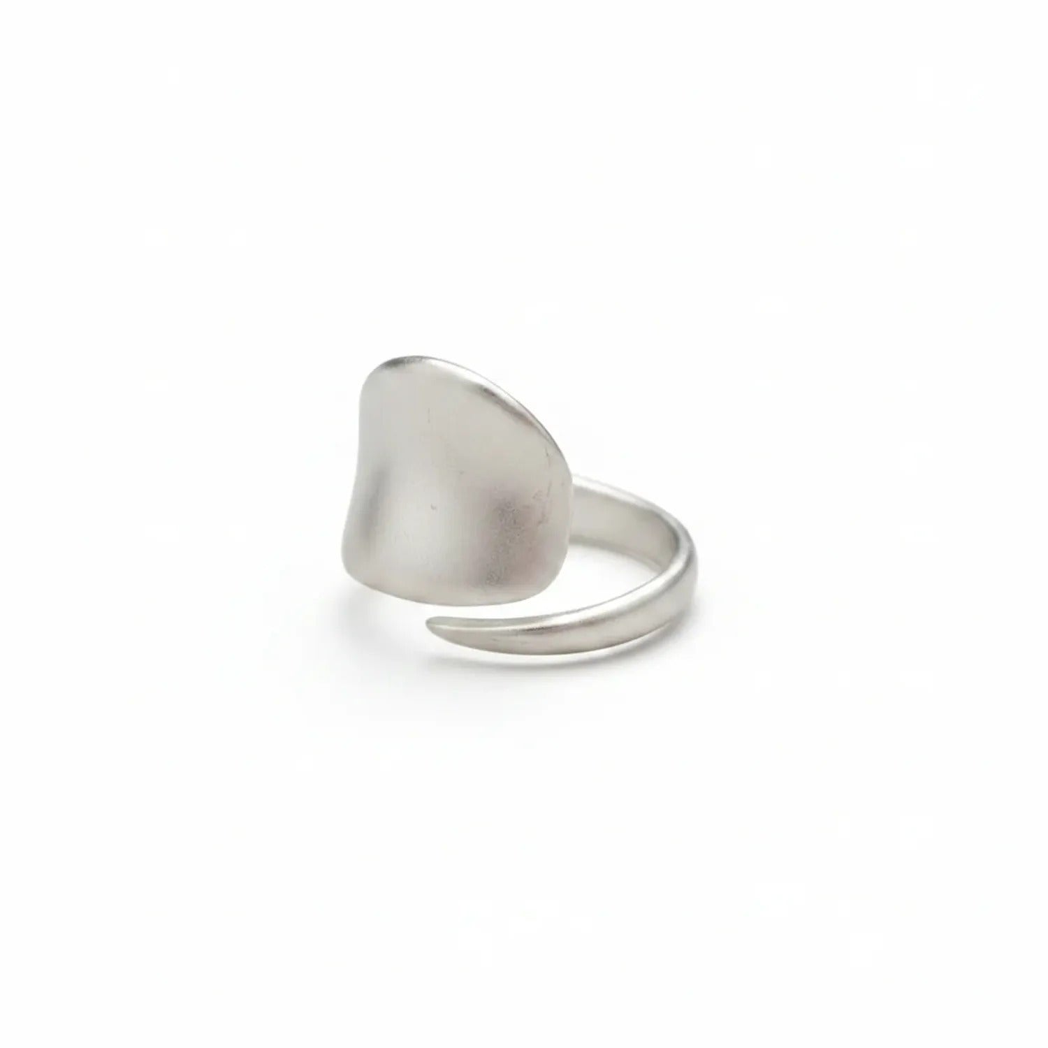 Ainera Matte Irregular Geometric Open Ring