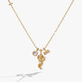 ALEX AND ANI — Aquarius Zodiac Charm Cluster Necklace