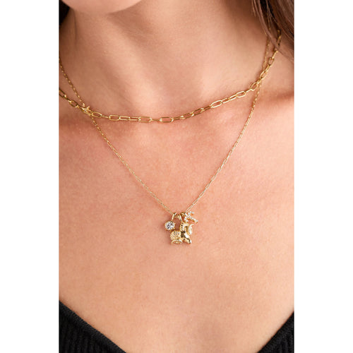 ALEX AND ANI — Aries Zodiac Charm Cluster Necklace