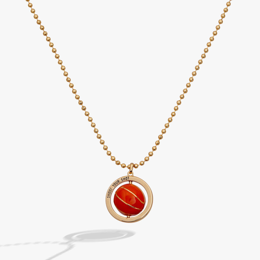 ALEX AND ANI — Basketball Spinner Pendant