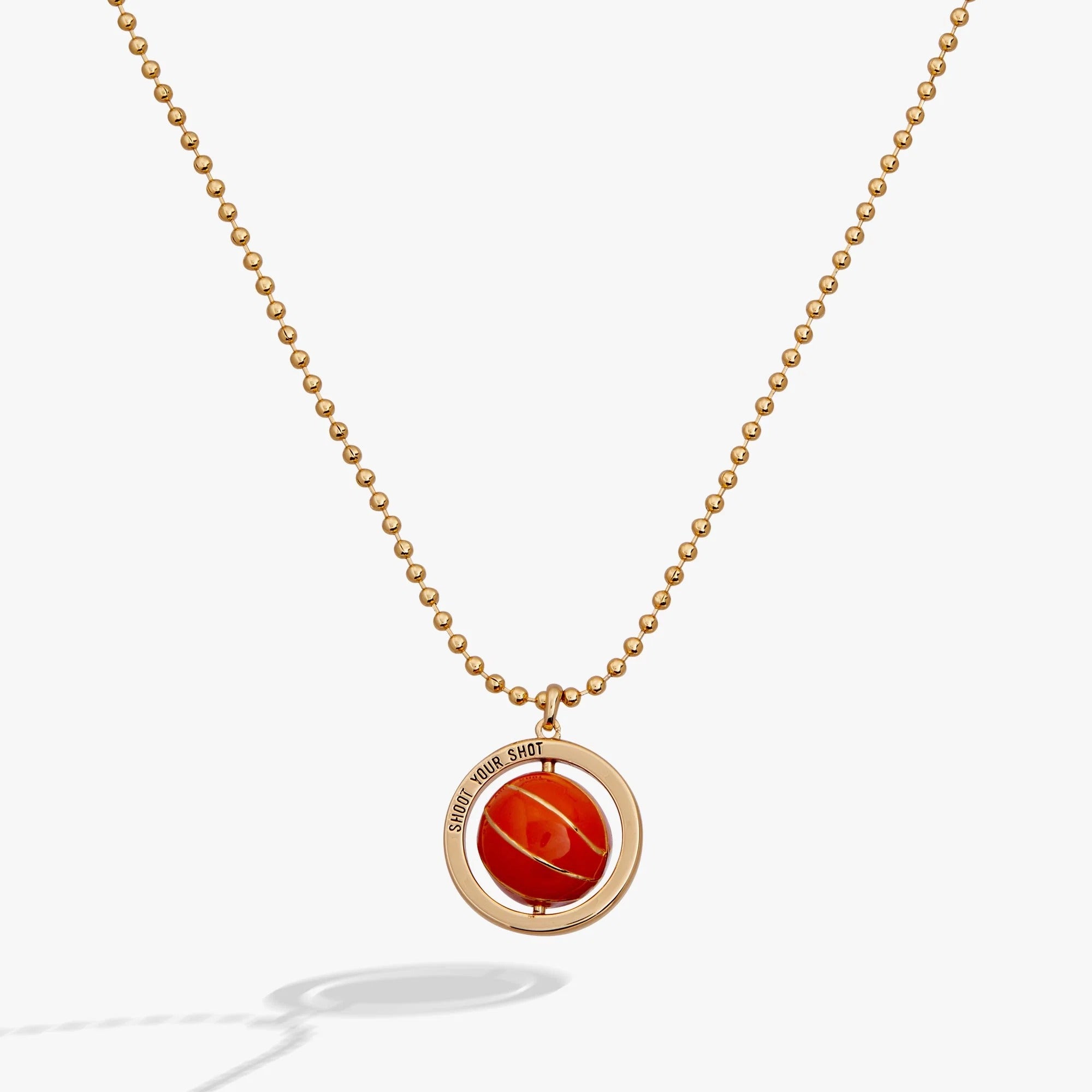 ALEX AND ANI — Basketball Spinner Pendant