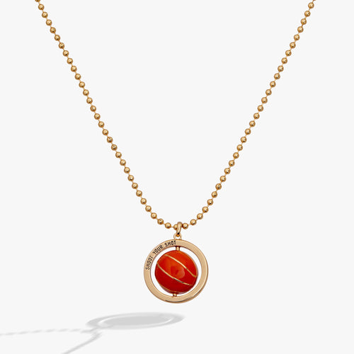 ALEX AND ANI — Basketball Spinner Pendant