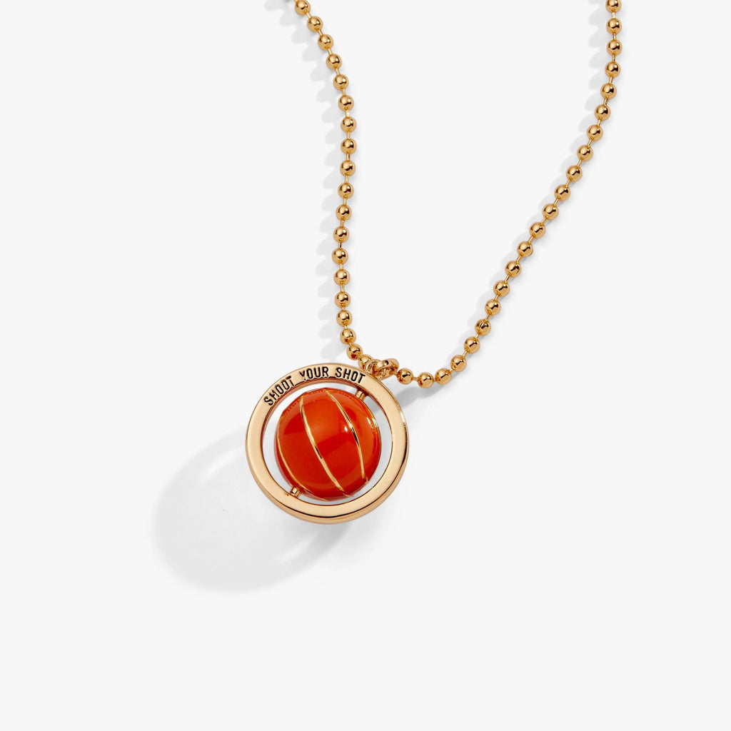 ALEX AND ANI — Basketball Spinner Pendant