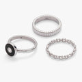 ALEX AND ANI — Black Onyx Ring Set of 3