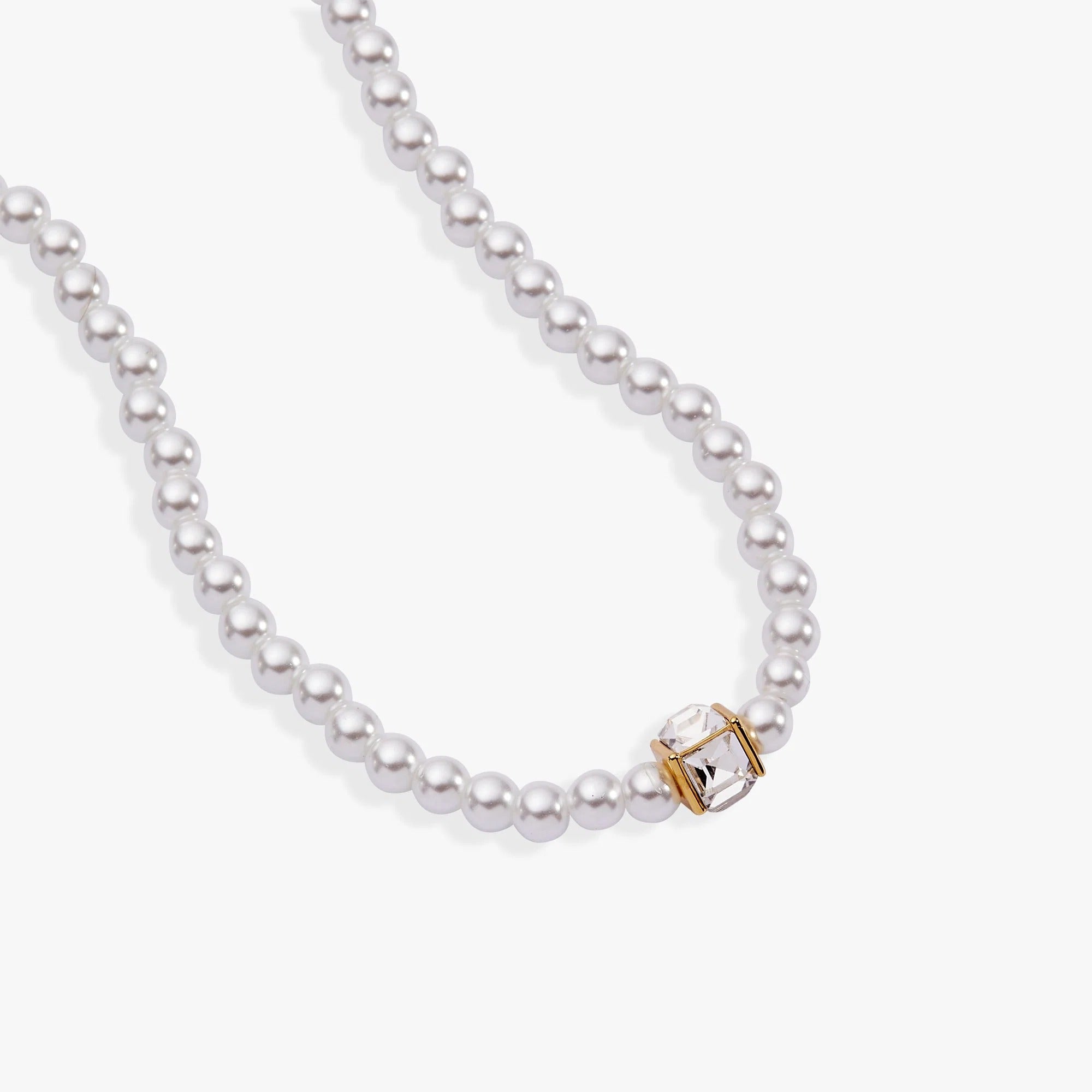 ALEX AND ANI — Crystal and Pearl Beaded Necklace