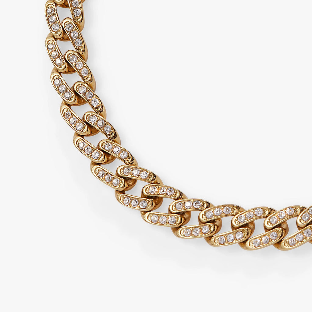 ALEX AND ANI — Crystal Pave Curb Chain Bracelet