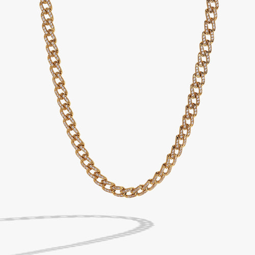 ALEX AND ANI — Crystal Pave Curb Chain Necklace
