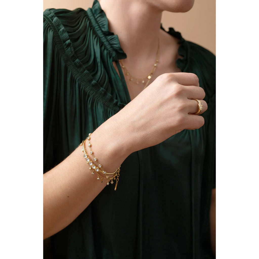ALEX AND ANI — Crystal Pebble Chain Bracelet