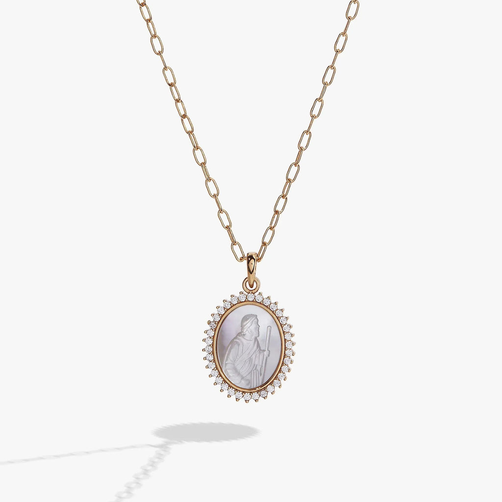 ALEX AND ANI — Divine Guides St. Christopher Pendant Necklace