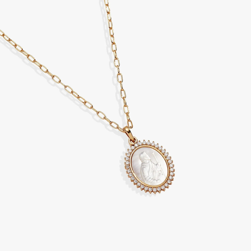 ALEX AND ANI — Divine Guides St. Christopher Pendant Necklace