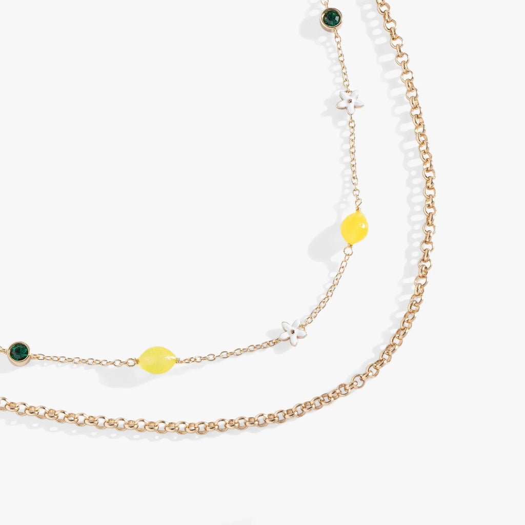 ALEX AND ANI — Double-Layer Lemon Necklace