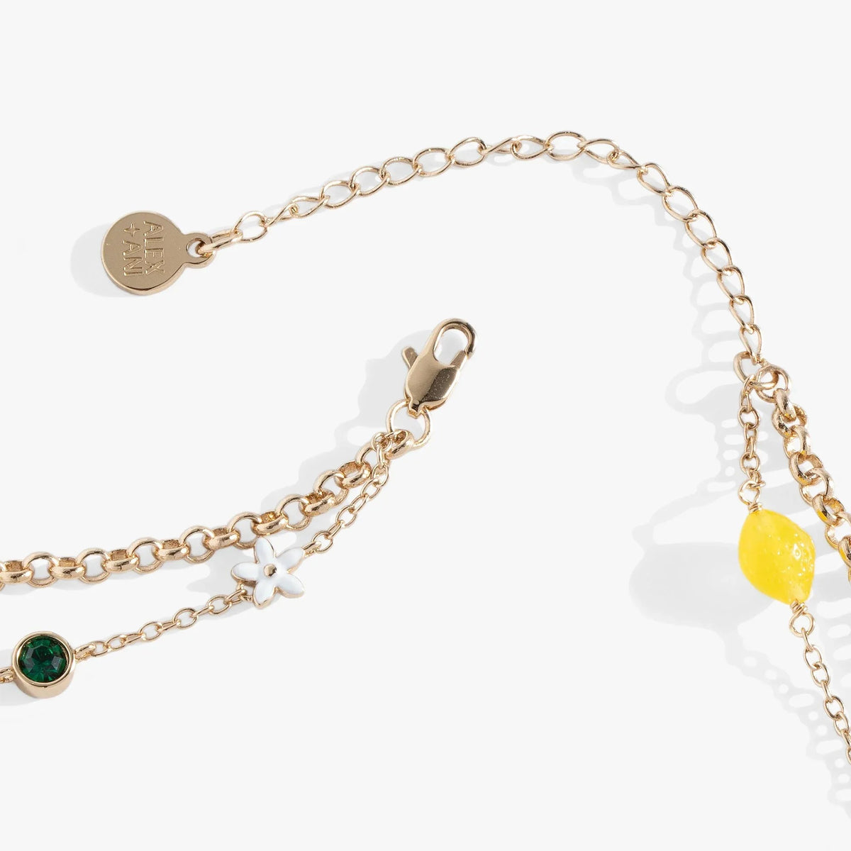 ALEX AND ANI — Double-Layer Lemon Necklace