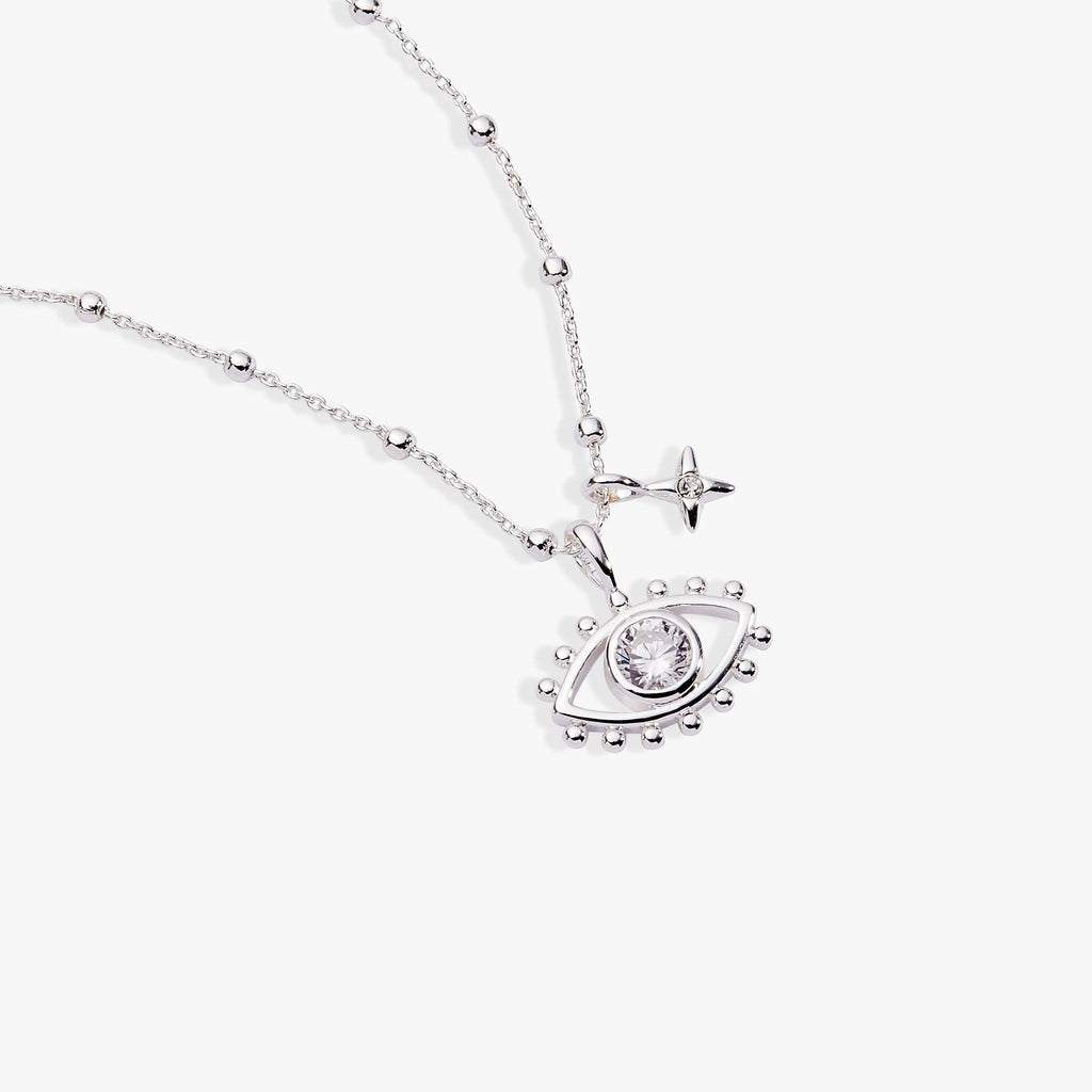 ALEX AND ANI — Evil Eye Duo Charm Necklace