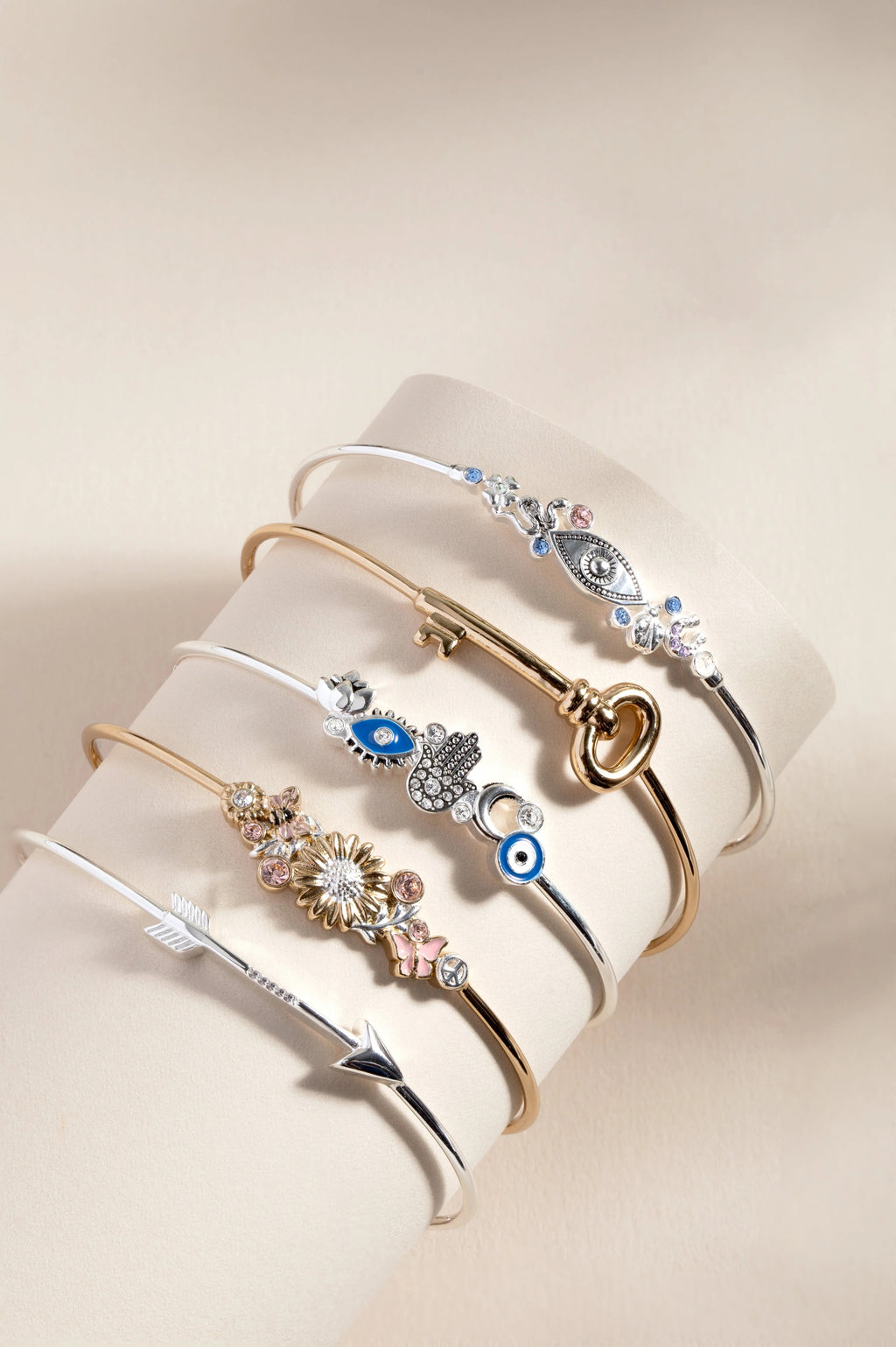 ALEX AND ANI — Evil Eye Inline Bangle