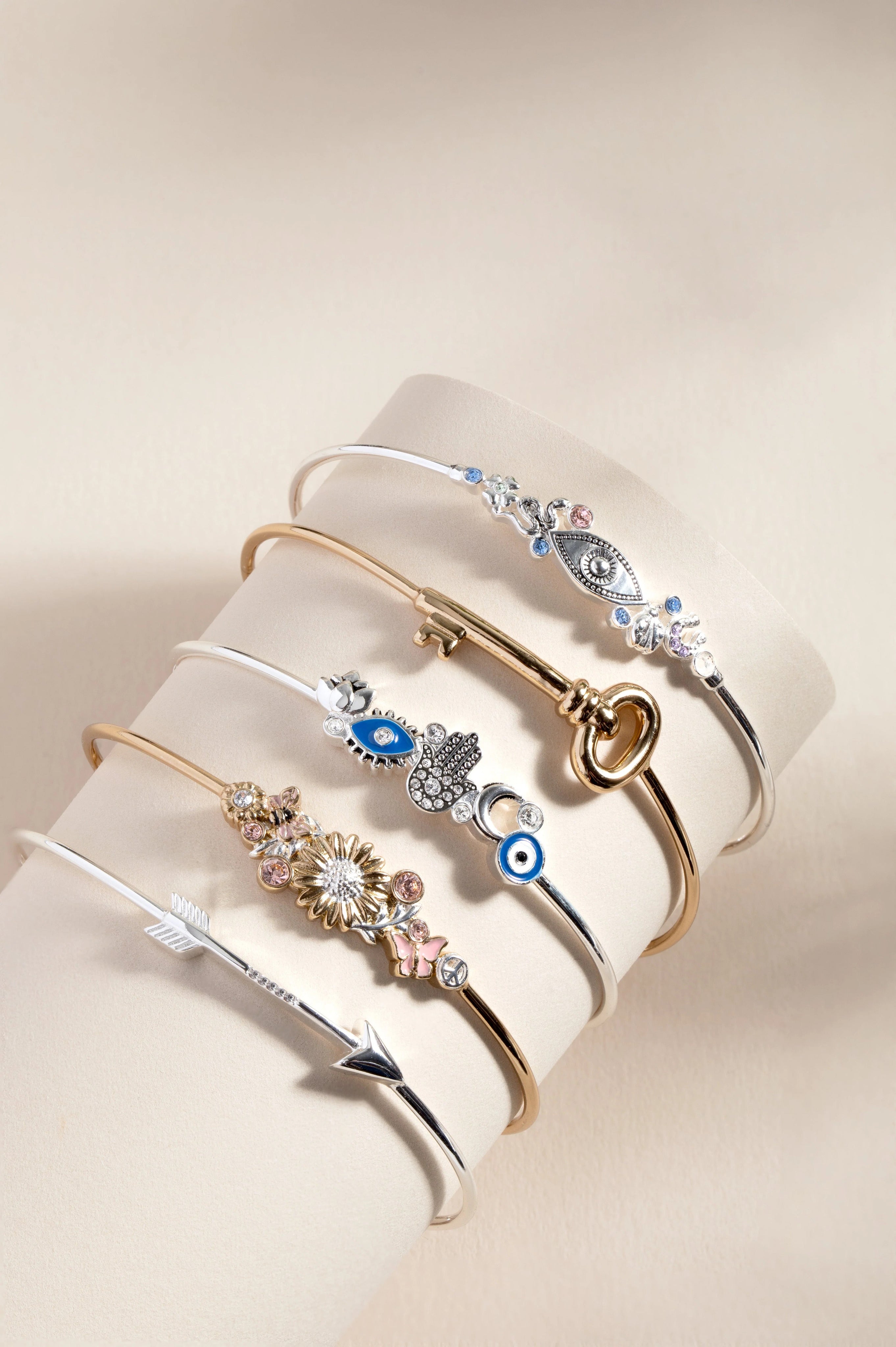 ALEX AND ANI — Evil Eye Inline Bangle