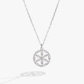 ALEX AND ANI — Faith and Family Rosette Pendant Necklace