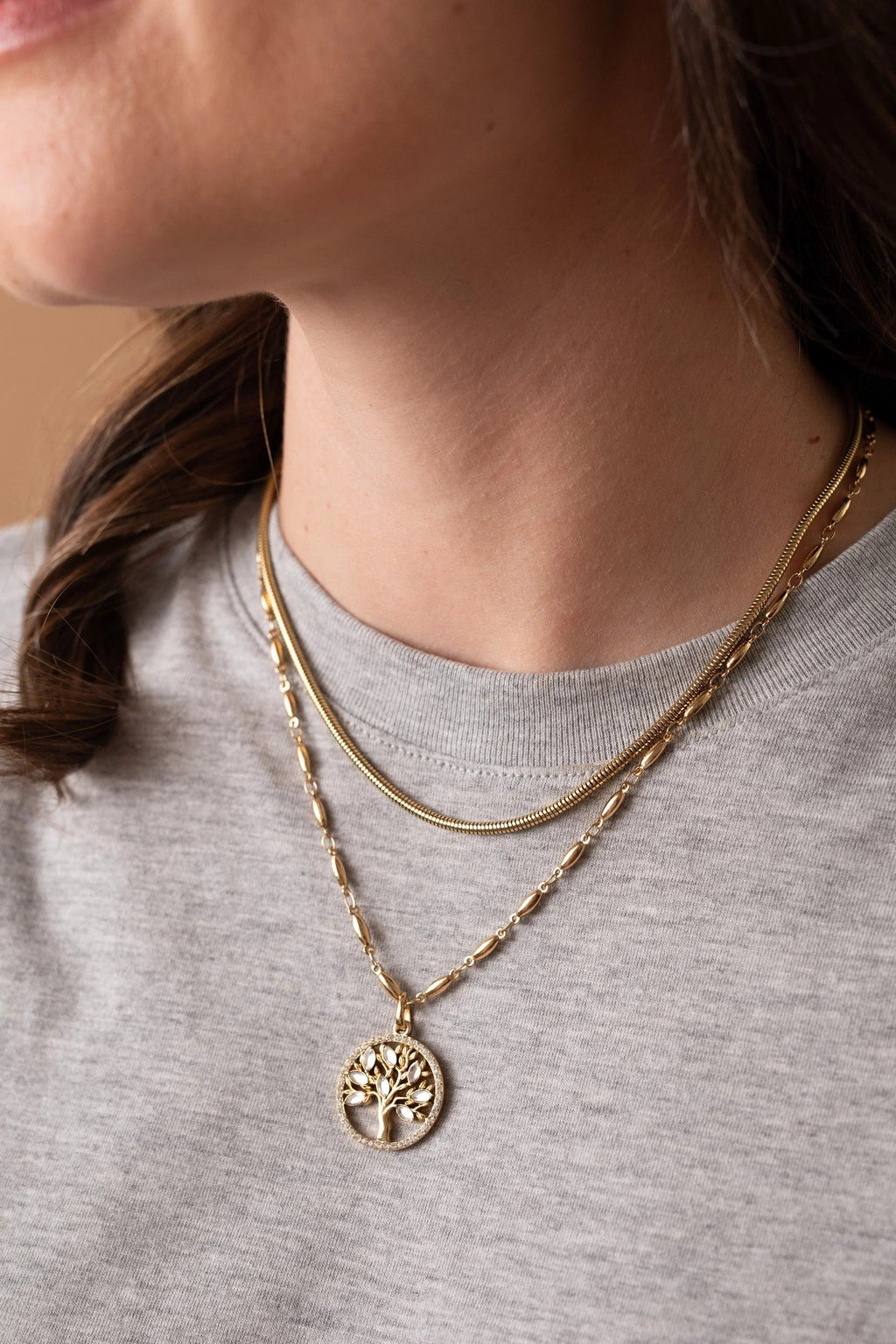 ALEX AND ANI — Faith and Family Tree of Life Pendant Necklace