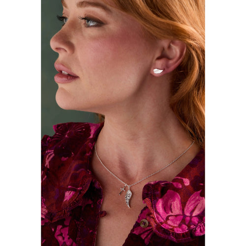 ALEX AND ANI — Faith Wing Stud Earrings