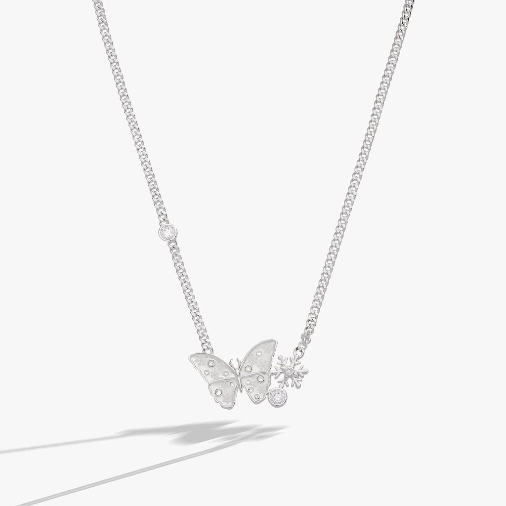 ALEX AND ANI — Glass Butterfly Inline Necklace