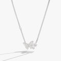 ALEX AND ANI — Glass Butterfly Inline Necklace