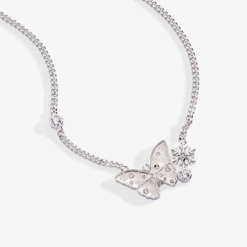 ALEX AND ANI — Glass Butterfly Inline Necklace