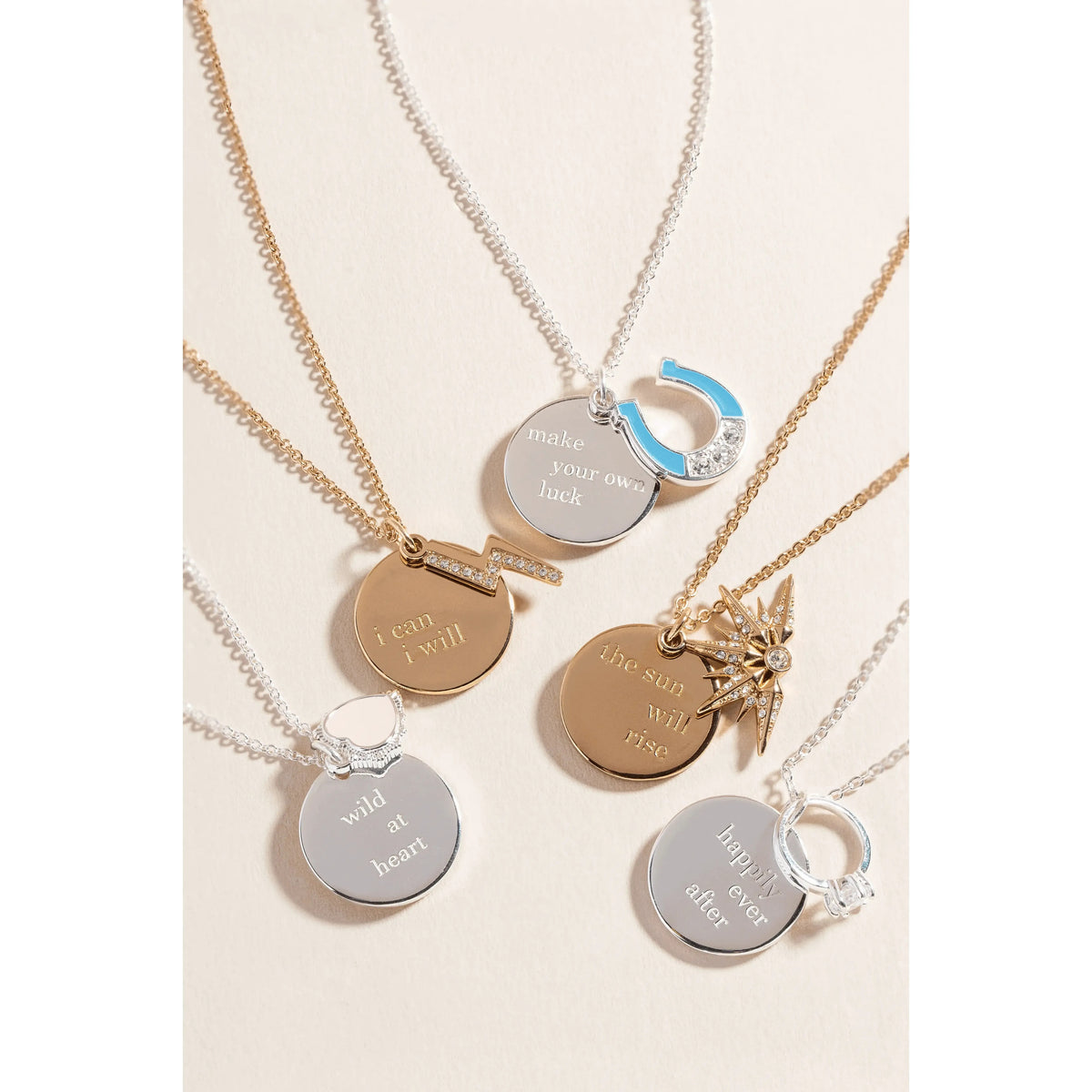 ALEX AND ANI — “Happily Ever After” Duo Charm Pendant Necklace