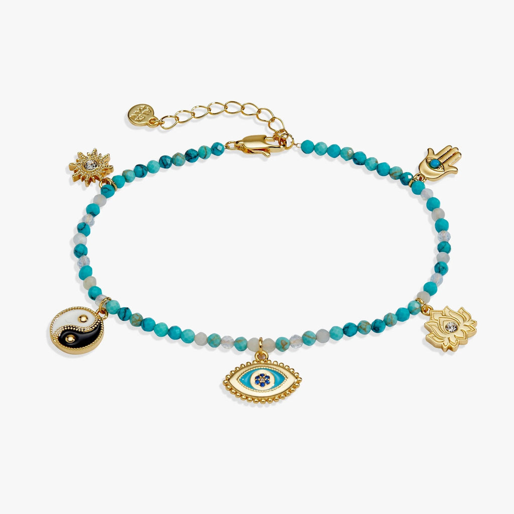 ALEX AND ANI — Healing Stone Charm Anklet