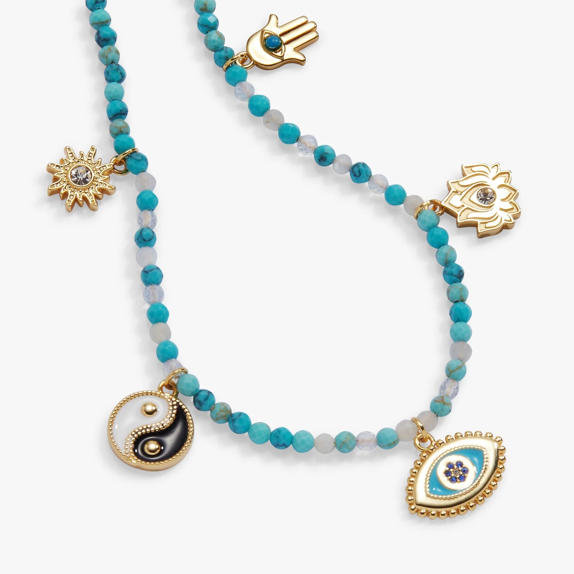 ALEX AND ANI — Healing Stone Charm Anklet