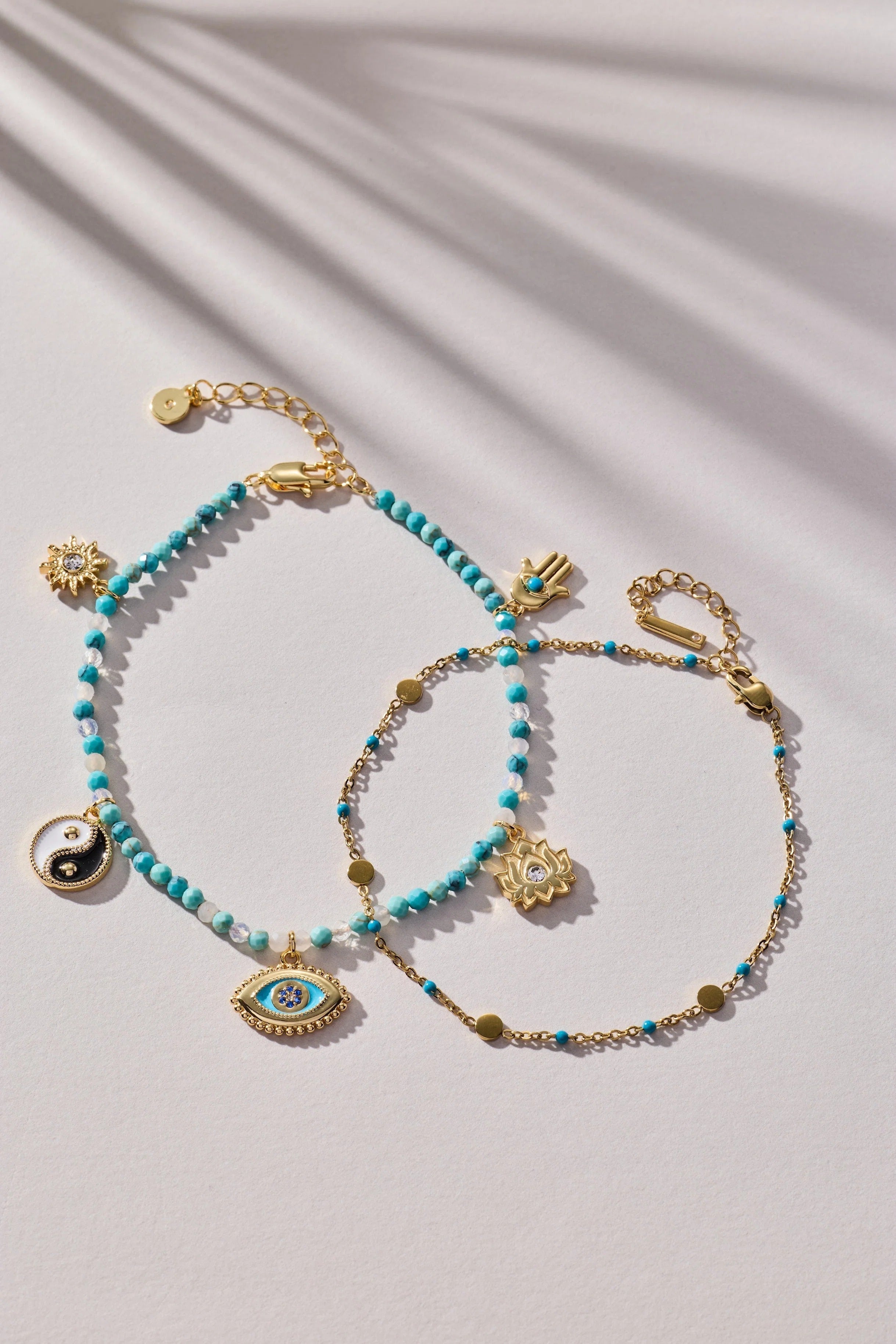 ALEX AND ANI — Healing Stone Charm Anklet