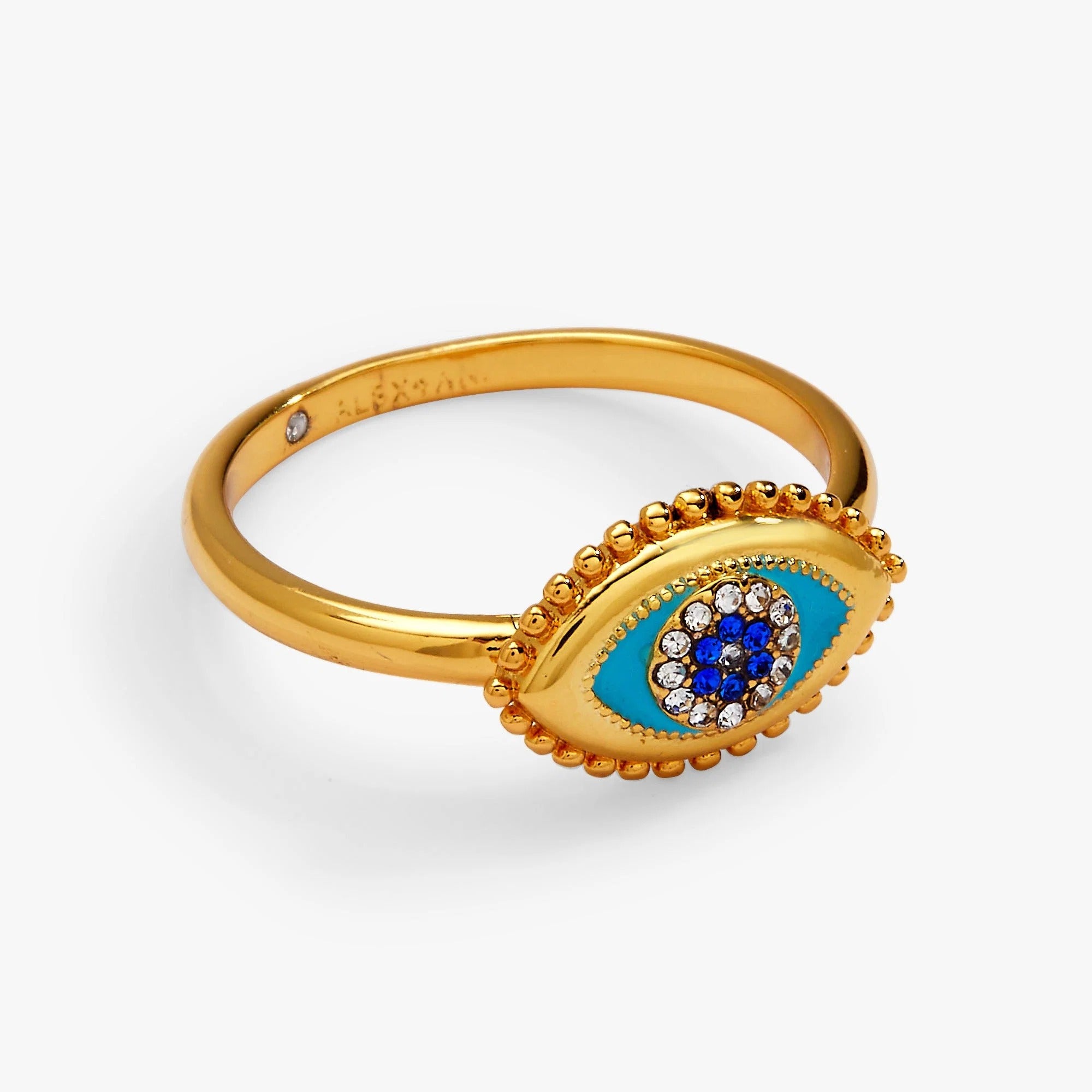 ALEX AND ANI — Healing Stone Evil Eye Ring
