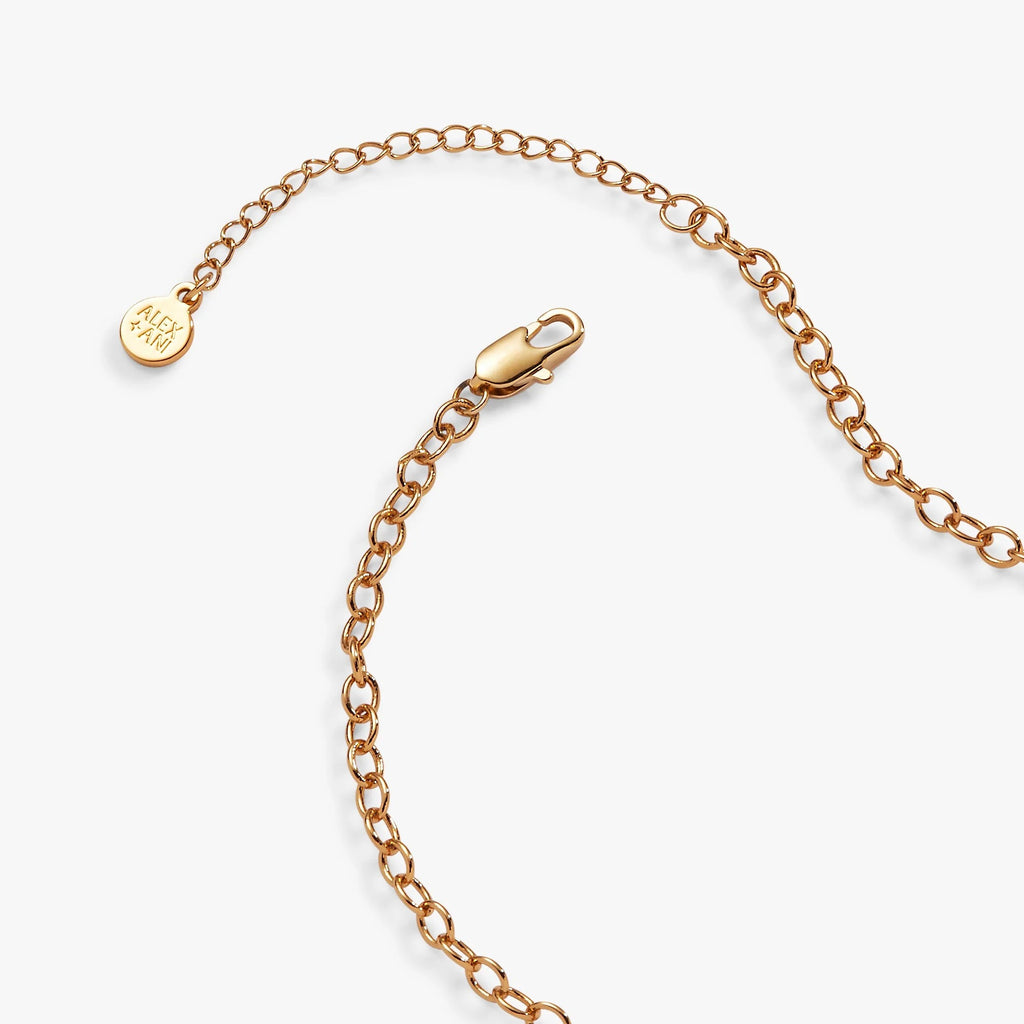 ALEX AND ANI — Heart Crystal Wheel Necklace