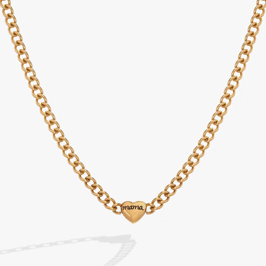 ALEX AND ANI — Mama Curb Chain Necklace