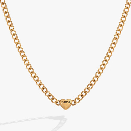 ALEX AND ANI — Mama Curb Chain Necklace