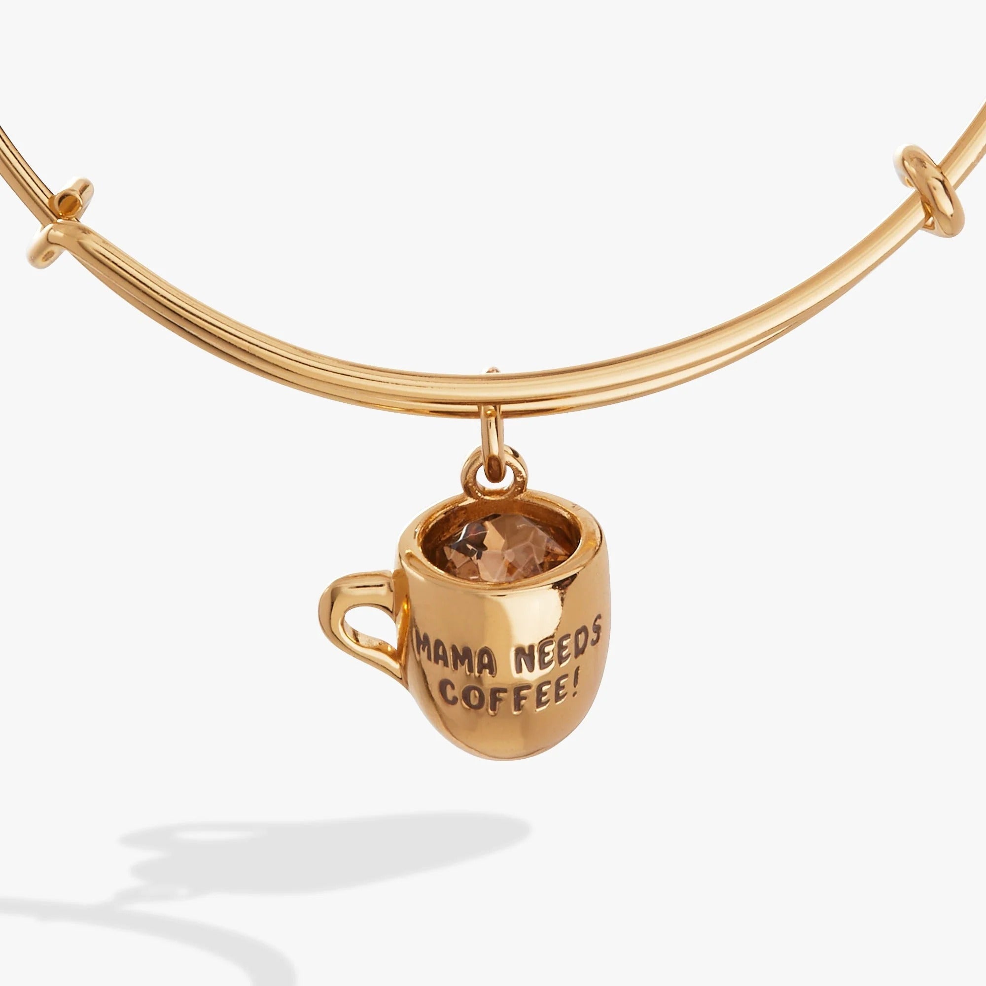ALEX AND ANI — 'Mama Needs Coffee' Mug Charm Bangle