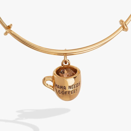 ALEX AND ANI — 'Mama Needs Coffee' Mug Charm Bangle