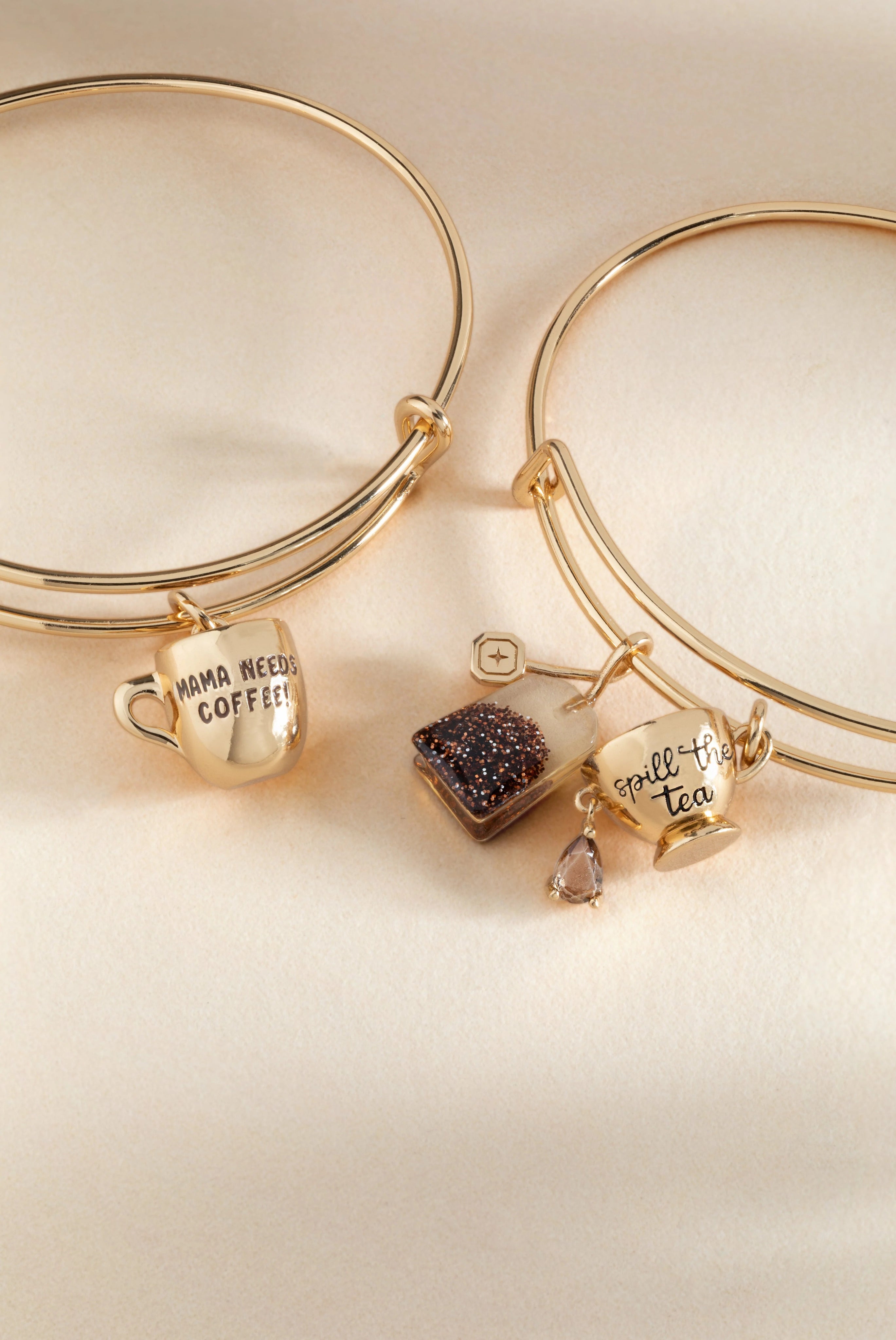 ALEX AND ANI — 'Mama Needs Coffee' Mug Charm Bangle