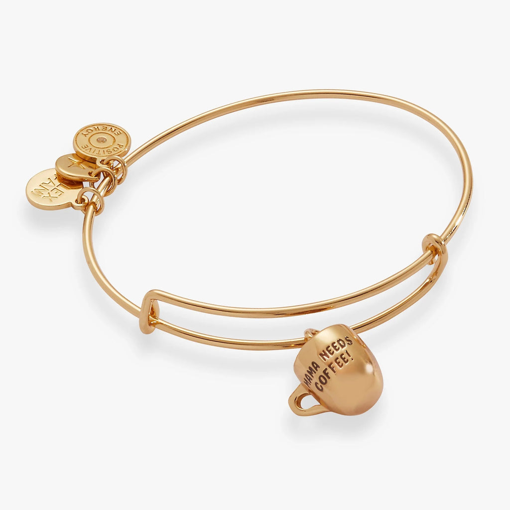 ALEX AND ANI — 'Mama Needs Coffee' Mug Charm Bangle