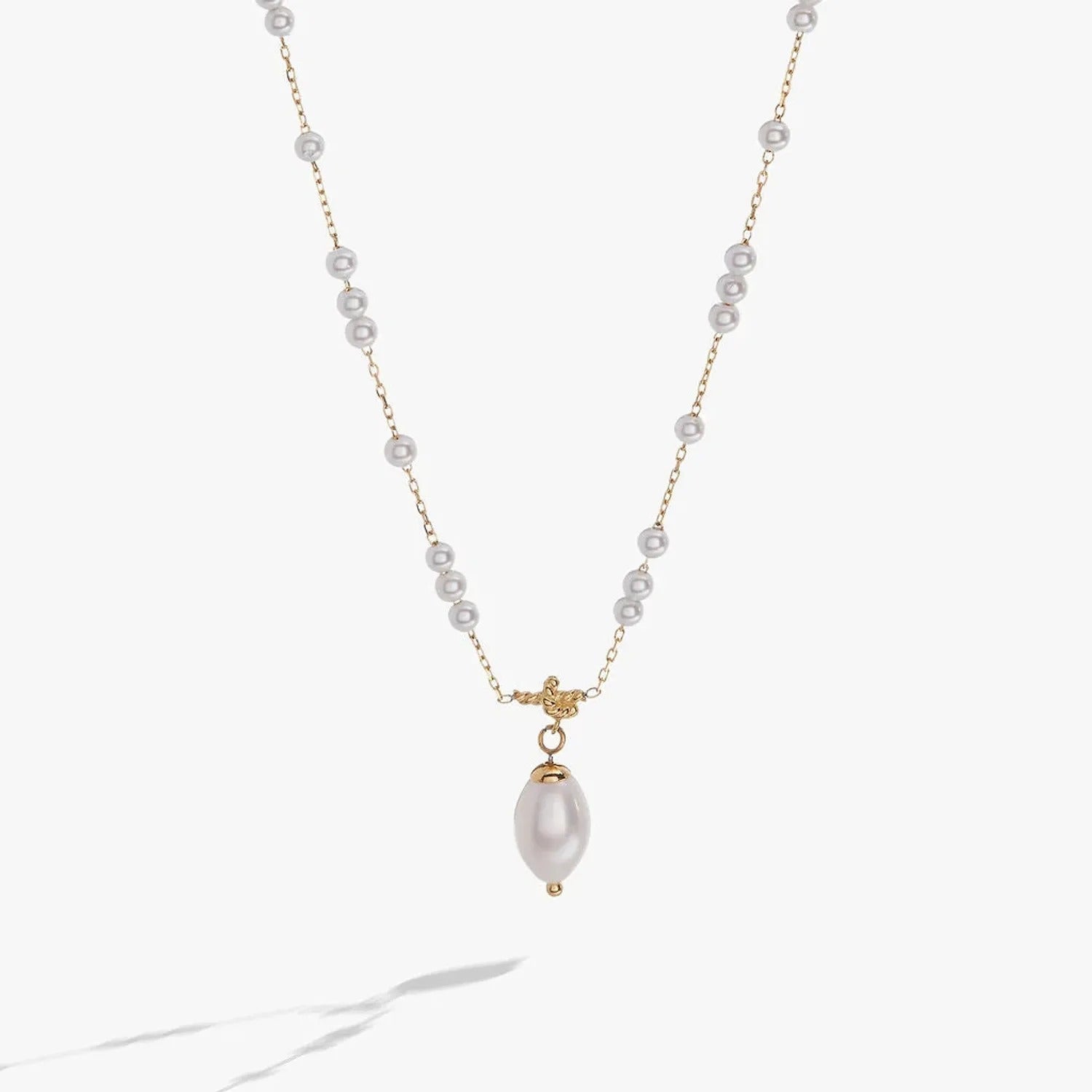 ALEX AND ANI — Mother of Pearl Beaded Necklace