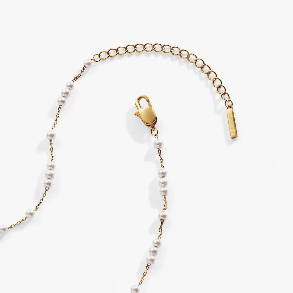 ALEX AND ANI — Mother of Pearl Beaded Necklace