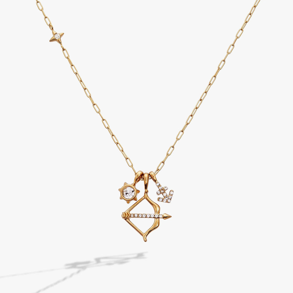 ALEX AND ANI — Sagittarius Zodiac Charm Cluster Necklace