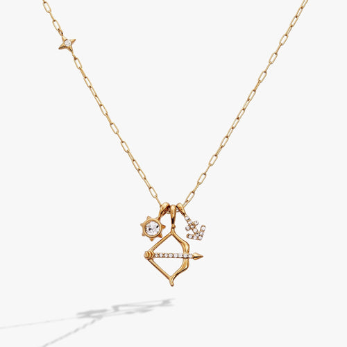 ALEX AND ANI — Sagittarius Zodiac Charm Cluster Necklace